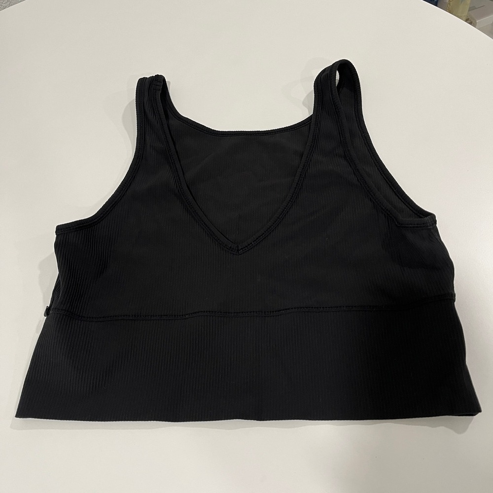 Lululemon Align‎ Tank Top Ribbed Black Sleeveless Workout Yoga Athletic L?